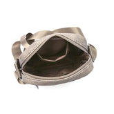 Bolso bandolera mediano Indiana gris interior